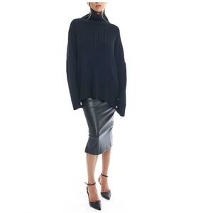LBLC the label Black Turtleneck Sweater